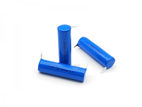 3.7V 800mAh 14500 cylindrical lithium-ion batteries | 1 S1P