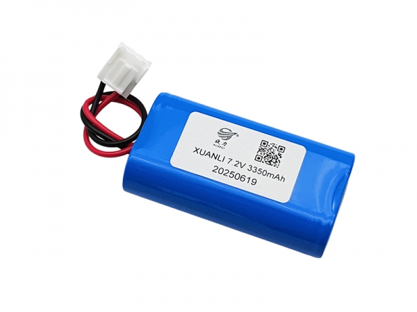 7.2V 3350 mah cylindrical lithium-ion batteries | 18650 lithium batteries 2pin