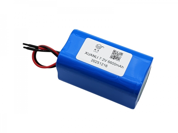 7.2V 6600mAh 18650 cylindrical lithium battery |2S2P lithium battery
